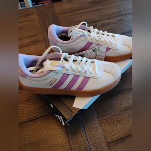Adidas VL Court 3.0 with Pink Accents